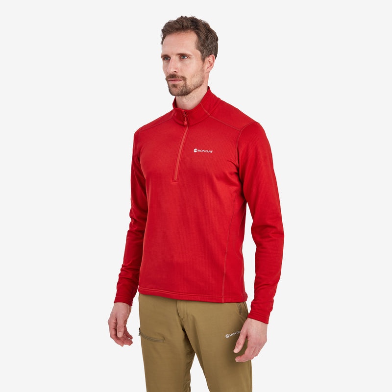 Montane Protium Pull On Fleece Sweatshirts Herren Rot | LYD524138