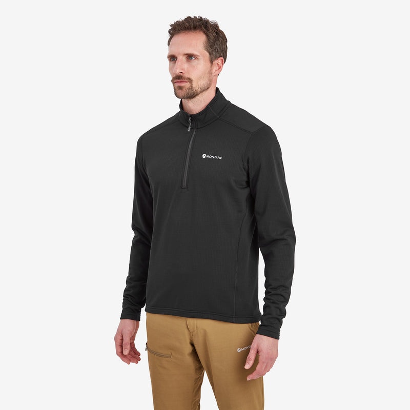 Montane Protium Pull On Fleece Sweatshirts Herren Schwarz | FNV387960