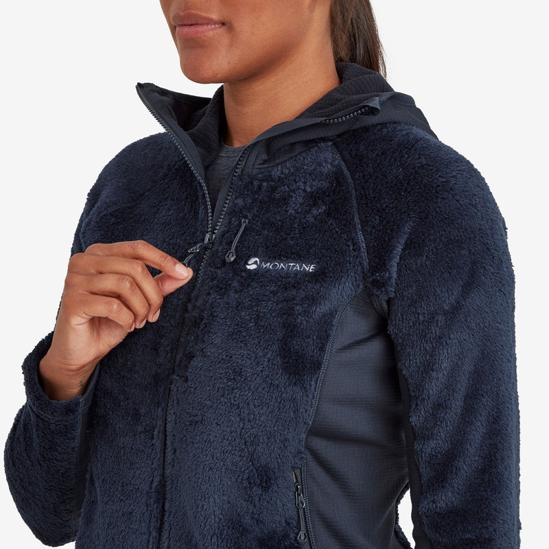 Montane Protium XPD Mit Kapuze Fleecejacken Damen Navy | TVD985273