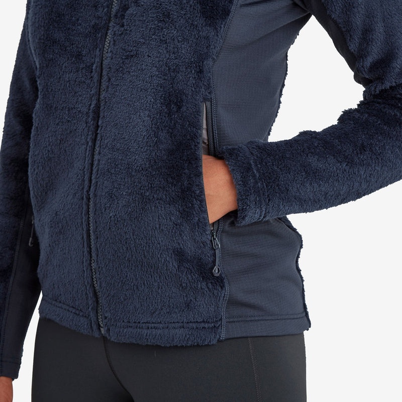 Montane Protium XPD Mit Kapuze Fleecejacken Damen Navy | TVD985273