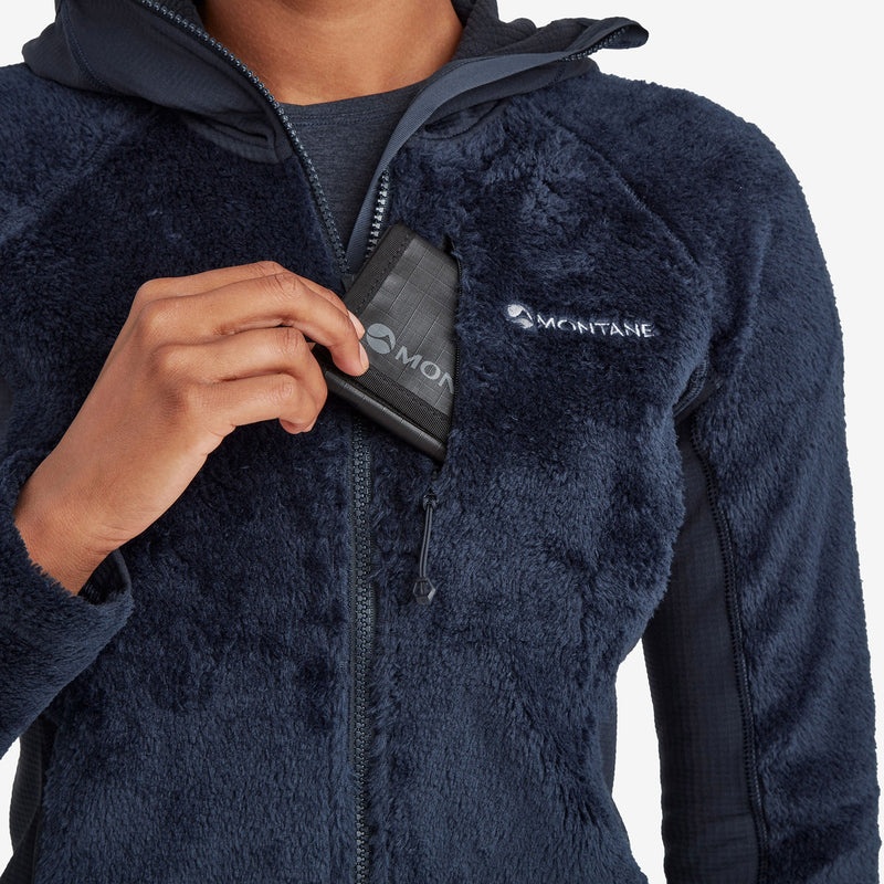 Montane Protium XPD Mit Kapuze Fleecejacken Damen Navy | TVD985273