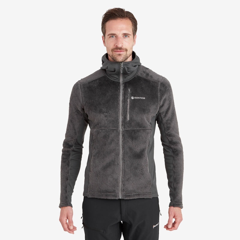 Montane Protium XPD Mit Kapuze Fleecejacken Herren Dunkelgrau | WCR301584