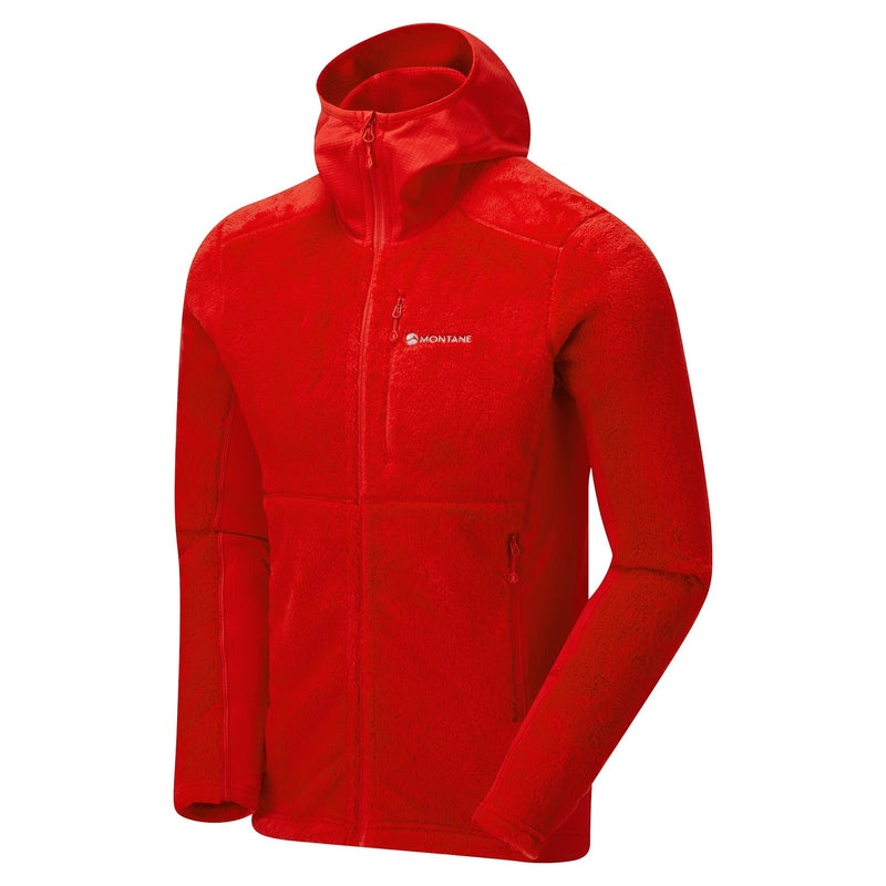 Montane Protium XPD Mit Kapuze Fleecejacken Herren Rot | CZB910623