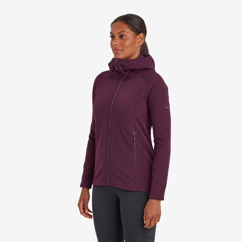 Montane Protium XT Mit Kapuze Fleecejacken Damen Lila | EOD174029