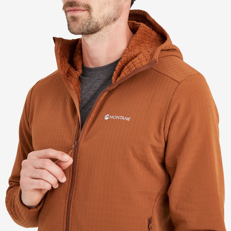 Montane Protium XT Mit Kapuze Fleecejacken Herren Braun | AVJ317485