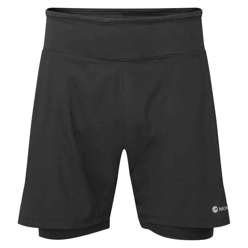 Montane Slipstream Twin Skin Lauf Kurze Hose Herren Schwarz | CHV190275