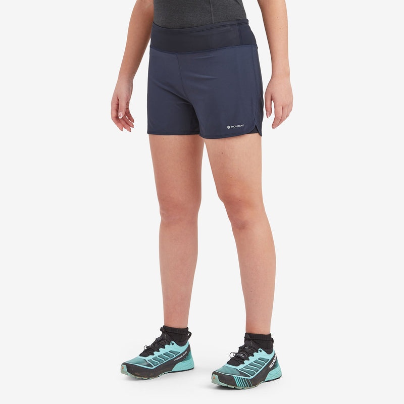 Montane Slipstream Twin Skin Trail Lauf Kurze Hose Damen Navy | PRY362951