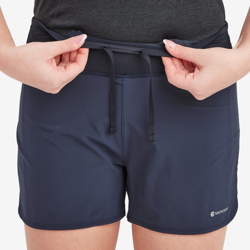 Montane Slipstream Twin Skin Trail Lauf Kurze Hose Damen Navy | PRY362951