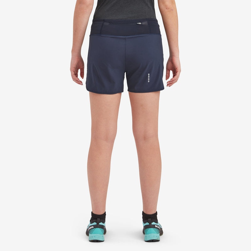 Montane Slipstream Twin Skin Trail Lauf Kurze Hose Damen Navy | PRY362951