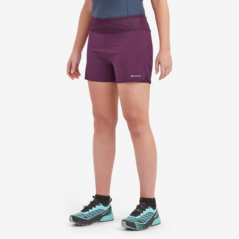 Montane Slipstream Twin Skin Trail Lauf Kurze Hose Damen Lila | UDW958167