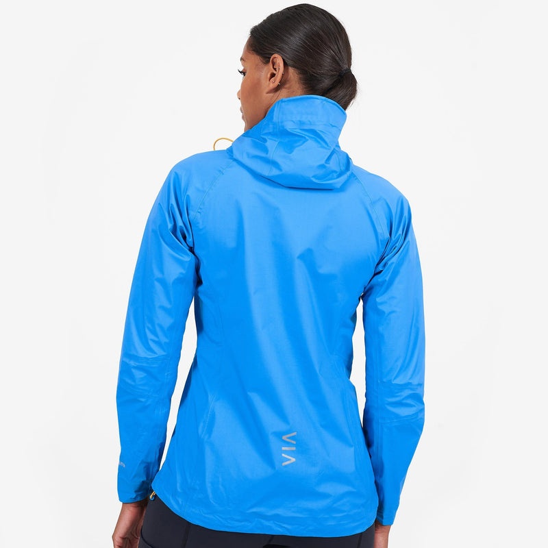 Montane Spine Regenjacke Damen Blau | DEL238941