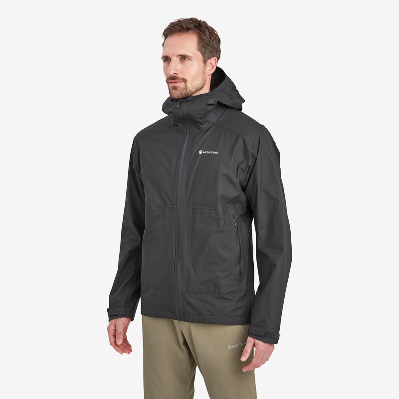 Montane Spirit Lite Regenjacke Herren Schwarz | CXP053861