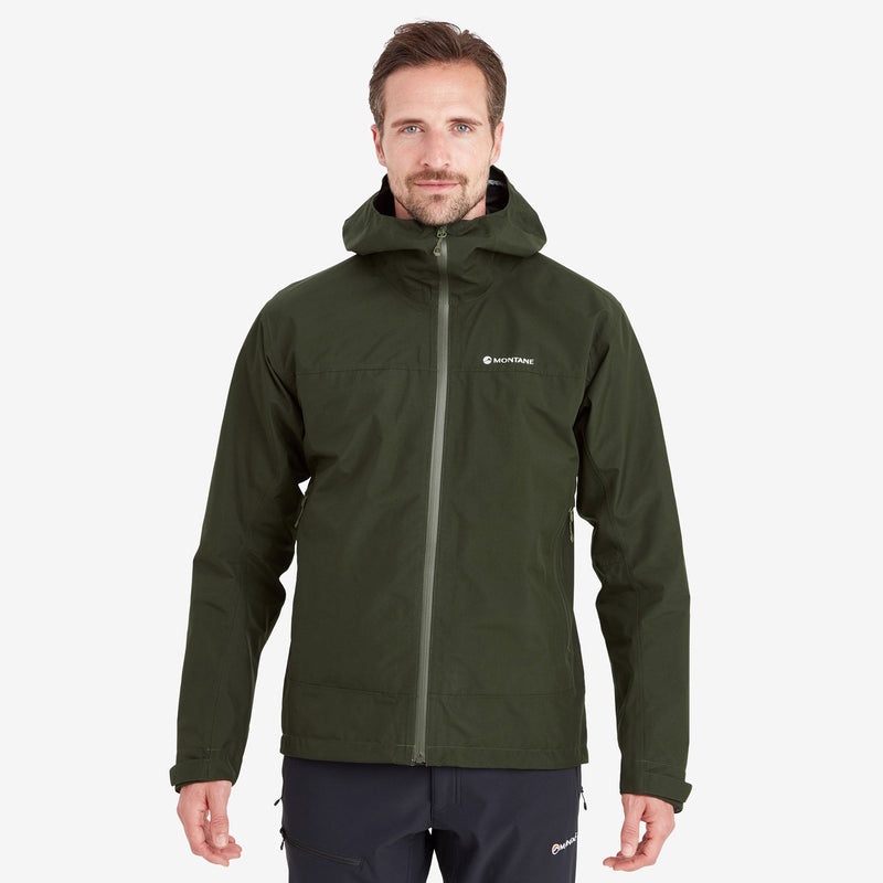 Montane Spirit Regenjacke Herren Dunkelgrün | ILD108329