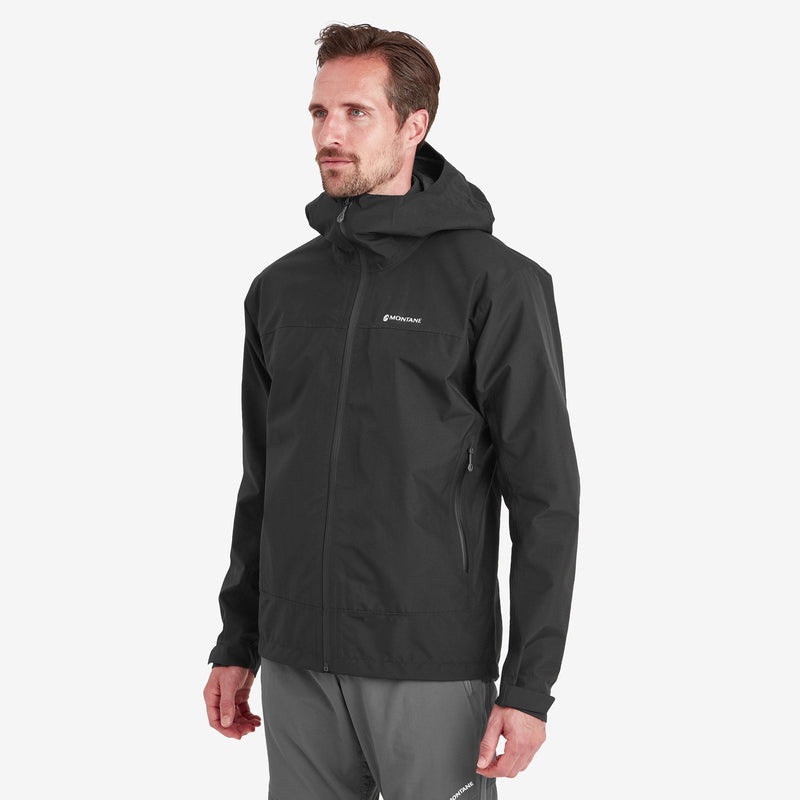 Montane Spirit Regenjacke Herren Schwarz | YGL197268