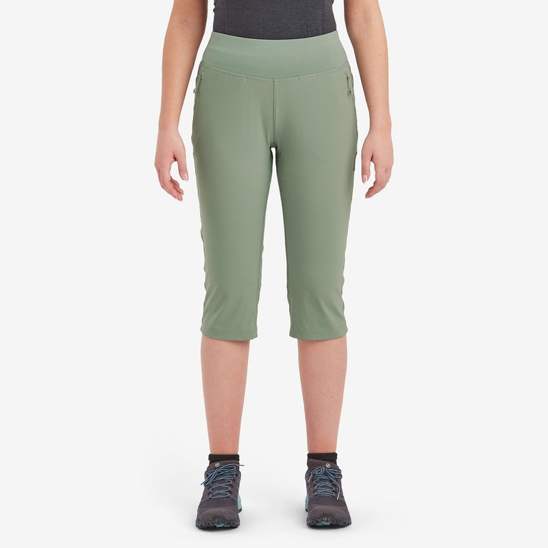 Montane Tucana Lite Stretch Capri 3/4 Leggings Damen Grün | TUJ739826