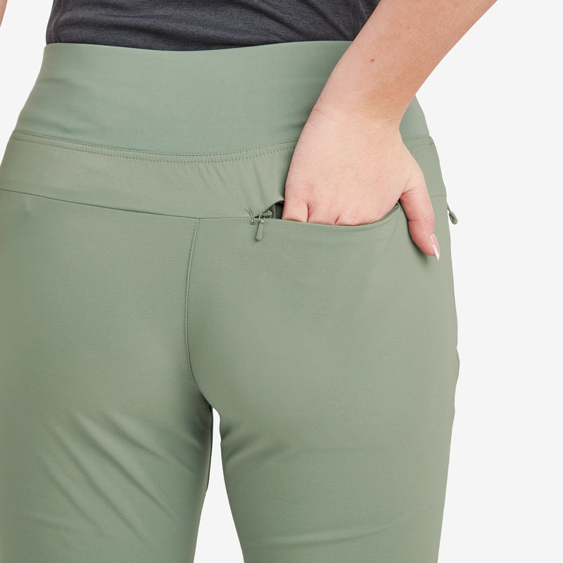 Montane Tucana Lite Stretch Capri 3/4 Leggings Damen Grün | TUJ739826