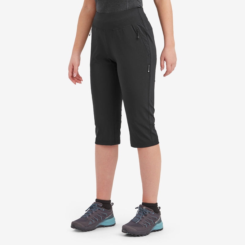 Montane Tucana Lite Stretch Capri 3/4 Leggings Damen Schwarz | ODX497682