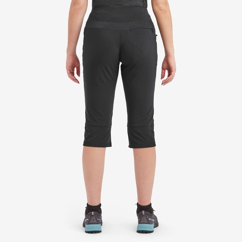 Montane Tucana Lite Stretch Capri 3/4 Leggings Damen Schwarz | ODX497682