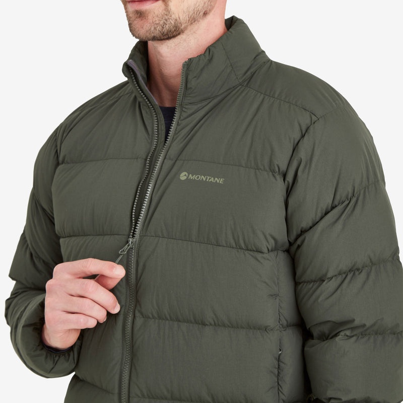 Montane Tundra Daunenjacken Herren Dunkelgrün | ICO340582